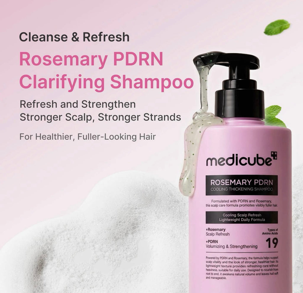 Shampoing clarifiant et épaississant au romarin PDRN