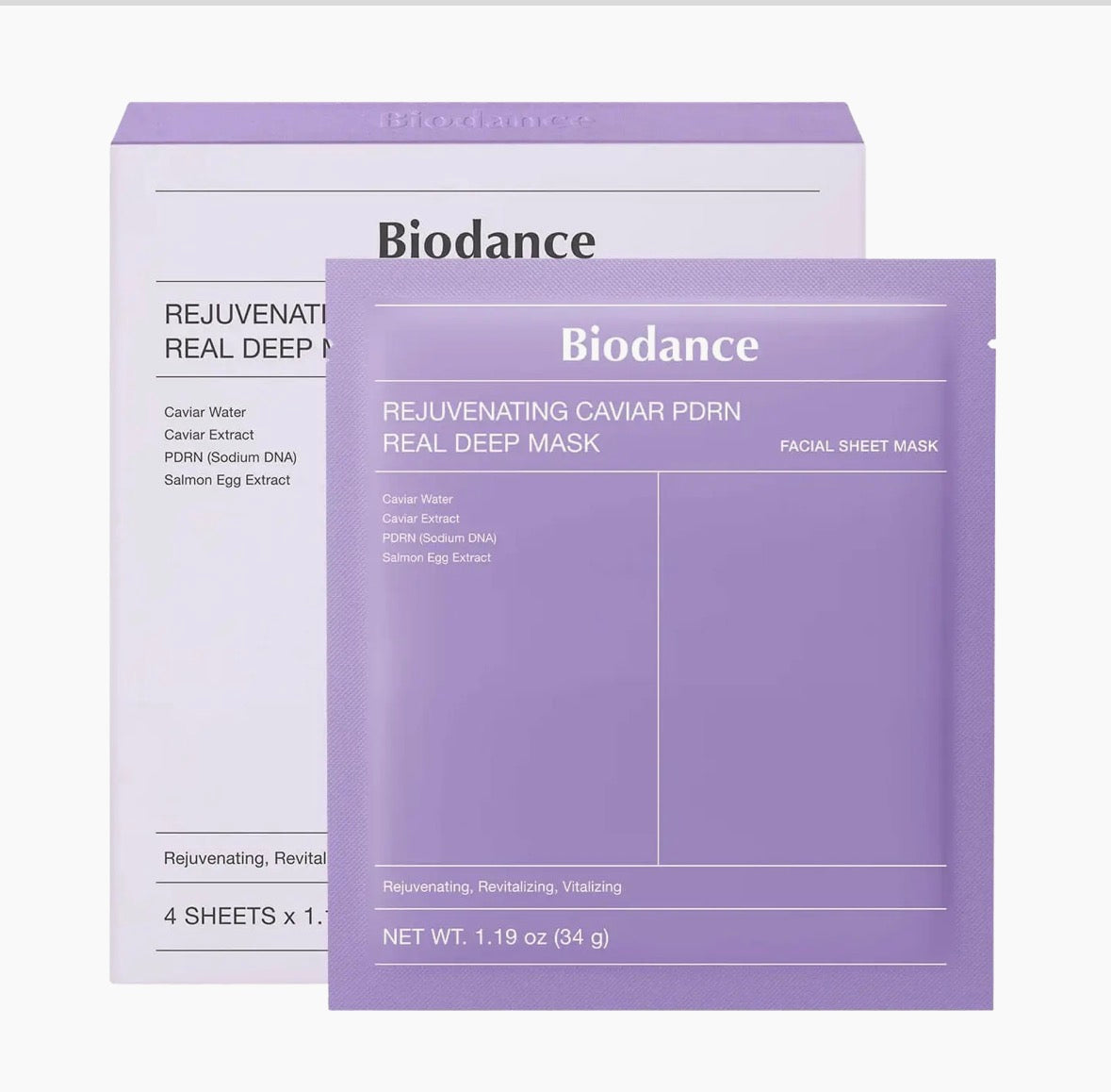 BIODANCE Masque Profond Réel Rajeunissant au Caviar PDRN 34g
