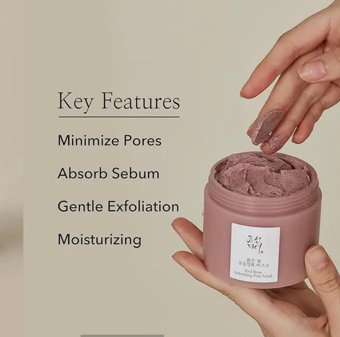 Beauty of Joseon – Masque Rafraîchissant Pores aux Haricots Rouges 140ml