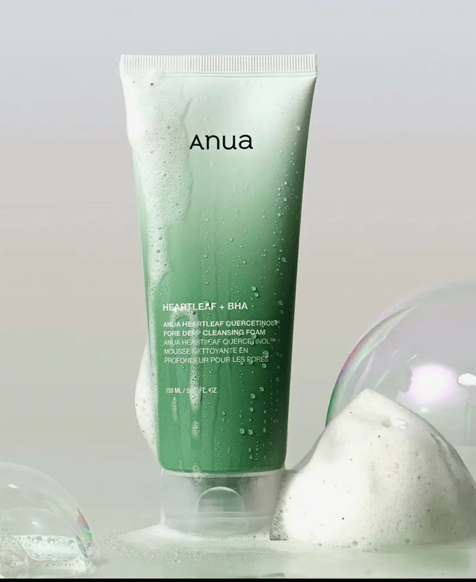 Anua - mousse nettoyante heatleaf quercetinol