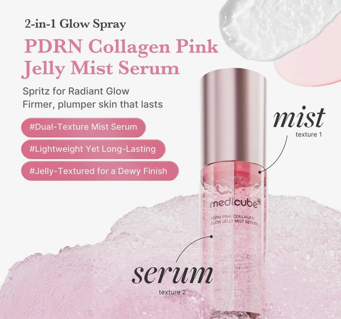 Sérum brume jelly eclat  collagène