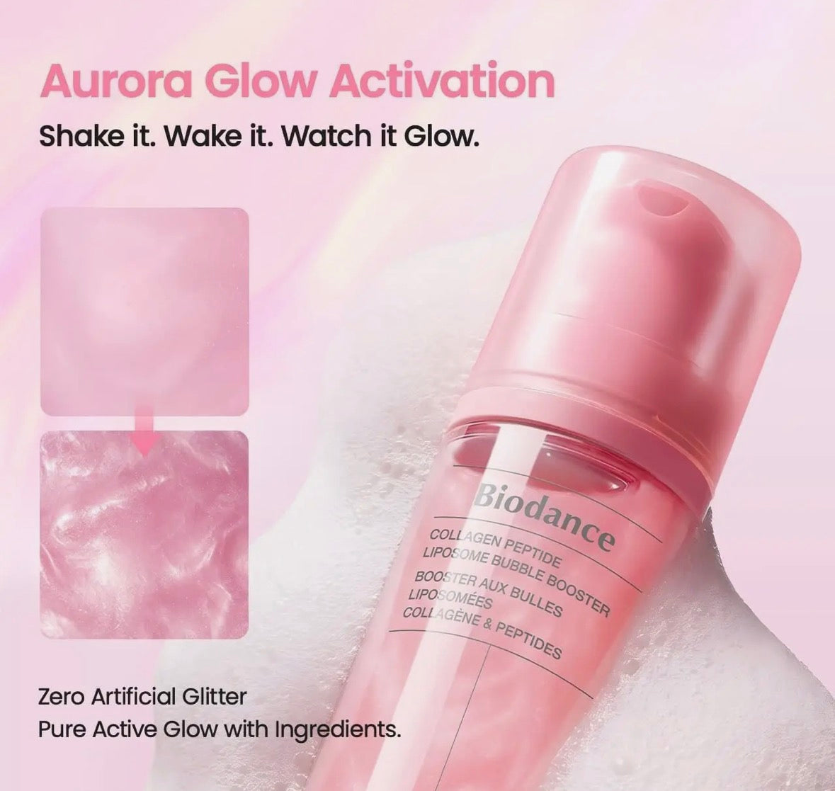 Biodance - booster de bulles lipsome aux peptides de collagène