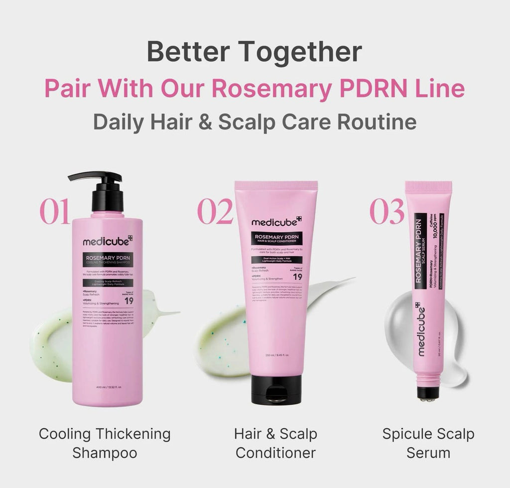 Shampoing clarifiant et épaississant au romarin PDRN