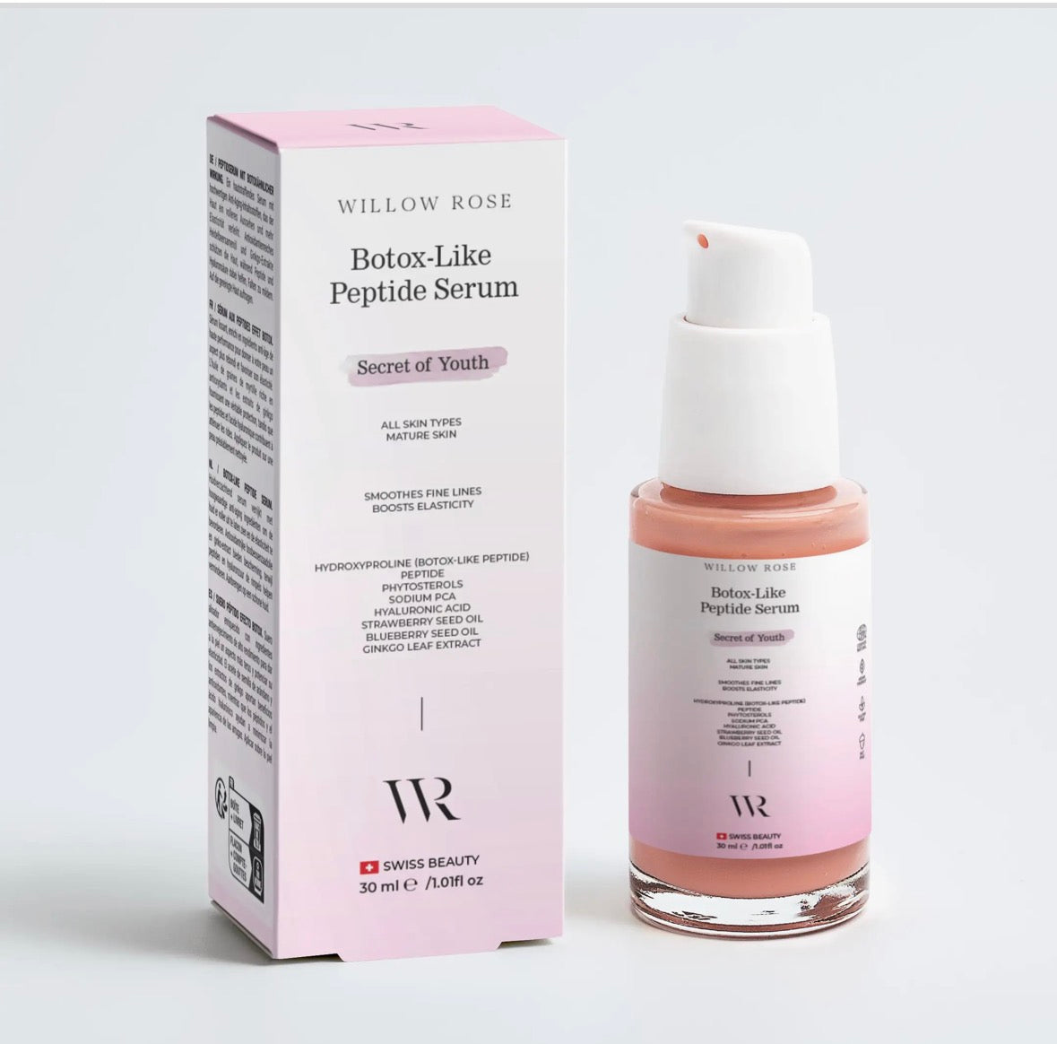 Sérum lissant aux peptides effet Botox Willow Rose