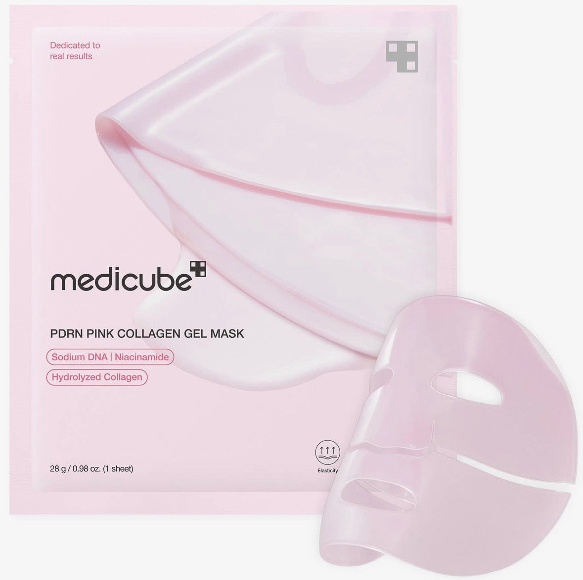 Masque gel en gelée rose au collagen de salmon