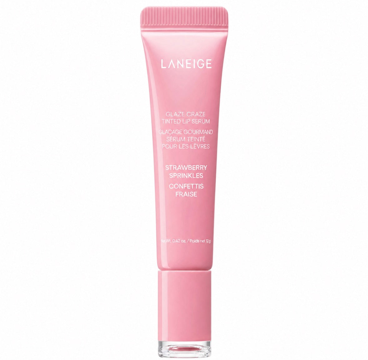 LANEIGE – Glaze Craze Tinted Lip Serum (Strawberry Sprinkles), 12g